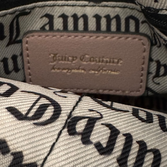 JUICY COUTURE Viral Heritage Satchel in Chocolate Brown and Dusty Blush - Picture 7 of 11